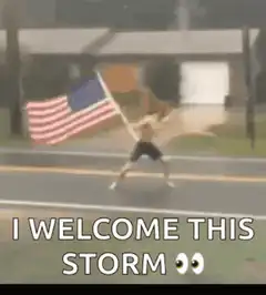I welcome this storm