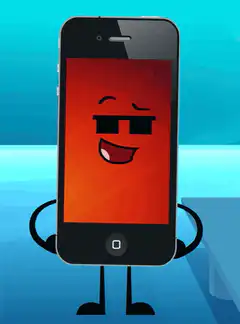 Cool iPhone with sunglasses