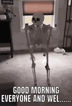 Skeleton falls apart