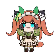 Chibi fox girl dancing