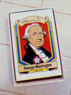 George Washington trading card