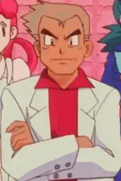 Professor Oak angry face