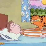 Garfield wakes up Jon