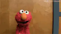 Elmo looks around and disappears