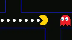 Pac-Man eating dots and ghosts
