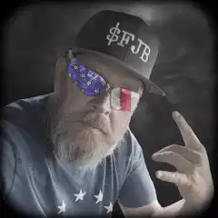 Patriotic Man with $FJB Hat