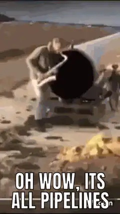 Oh wow, its all pipelines