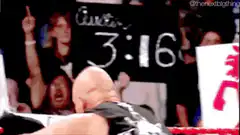 Stone Cold Steve Austin raises his beer