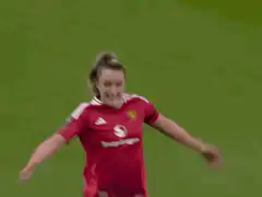 Manchester United player celebrates goal