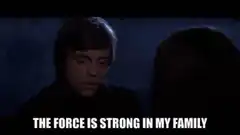 Luke Skywalker The Force Is Strong In My Family