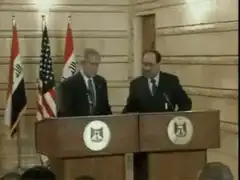 George W Bush shoe throwing