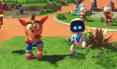Crash Bandicoot and Nitro the Robot dance