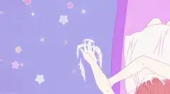 anime girl reaching for stars