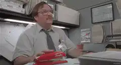 Dwight Schrute office stare