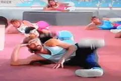 man doing leg lifts on floor
