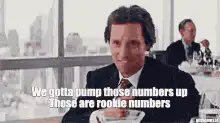 Gordon Gekko pump those numbers up