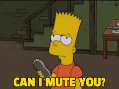Bart Simpson Can I Mute You