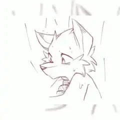 sweating fox character sketch