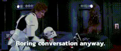 Stormtrooper shoots blaster