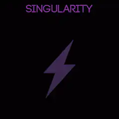 Singularity lightning bolt space background