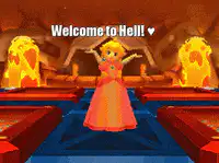 Princess Peach Welcome to Hell