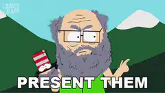Mr. Garrison presents them