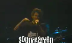 Soundgarden singer on stage