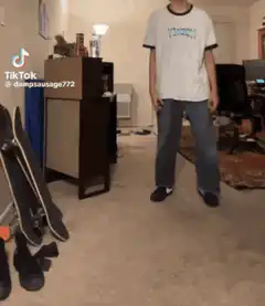 Man screams and falls to the floor