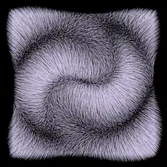 Furry square morphing spiral
