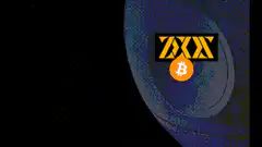 Bitcoin laser beam destroys ZZZ logo