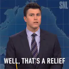 Colin Jast Well That's A Relief SNL