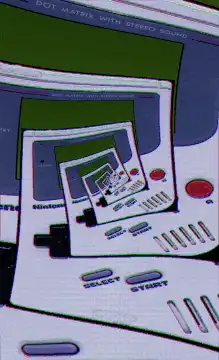 Infinite zoom of Nintendo Game Boy