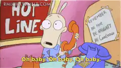 Rocko's Hot Line phone call