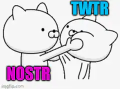 NOSTR kissing TWTR