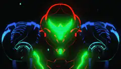 Samus Aran neon armor