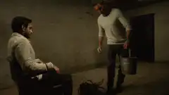 Man gets bucket of water dumped on him
