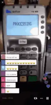 Verifone payment terminal processing then declined
