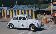Herbie does a wheelie at Virginia City
