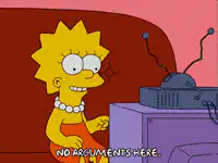 Lisa and Bart Simpson No Arguments Here