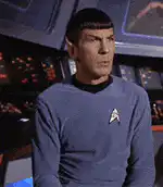Spock raising an eyebrow