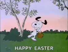 Snoopy Happy Easter