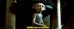 Dobby declares he has no master
