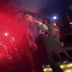 John Travolta dancing Saturday Night Fever