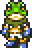 pixel art frog character