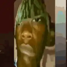 watermelon hat man zooming