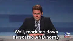 Beck Bennett scared and horny