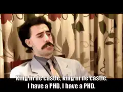 Borat King in de castle PHD
