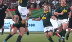 South Africa rugby player tackled