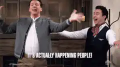 Will & Grace celebrating