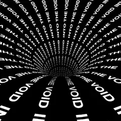 Into the Void text tunnel